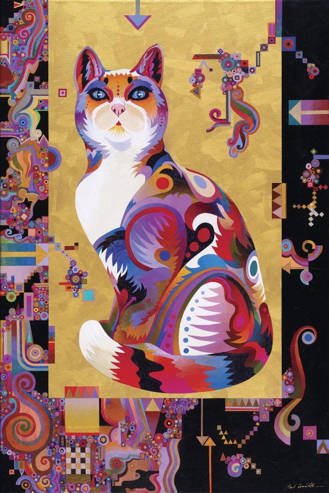 Pythagoras Cat Poster Print by Bob Coonts - 20 x 30 in.