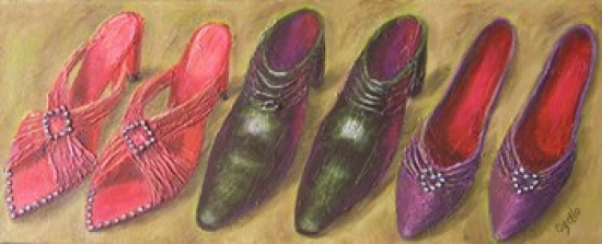 Shoe Bling Poster Print by Debra Ozello - 30 x 12 in.
