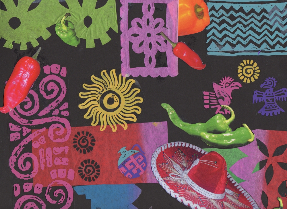 Fiesta Black Poster Print by Sara Henry - 23 x 17 in.