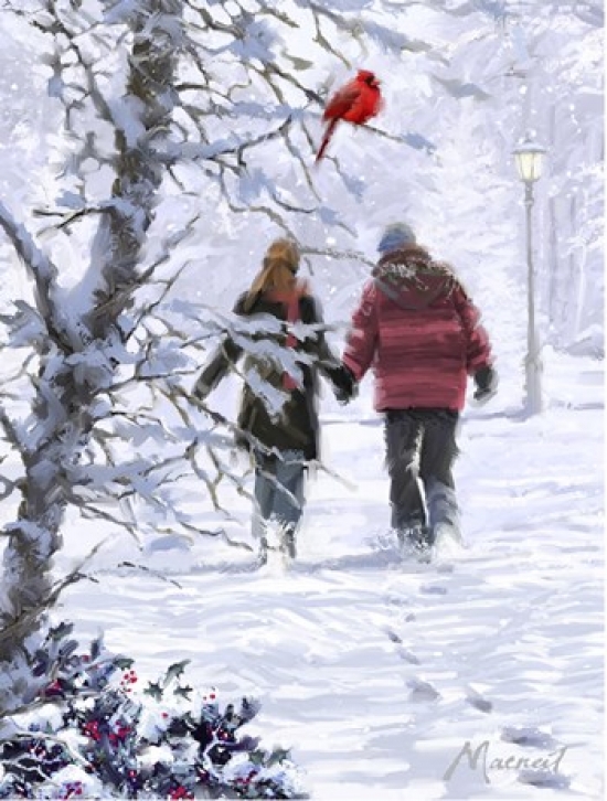 USA Strolling Couple Poster Print by the Macneil Studio