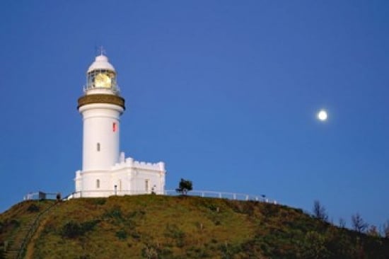 Byron Bay Australia Lighthouse Landmark Poster Print by Micah Wright - 26 x 17 in -  BrainBoosters, BR3140123