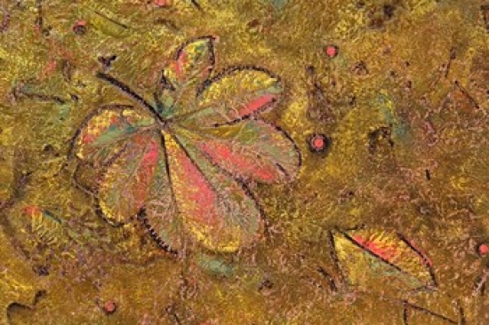 PDDCA11AJE0043 Leaf Pattern in Wallpaper Old Havana Cuba Poster Print by Adam Jones - 39 x 26 in.
