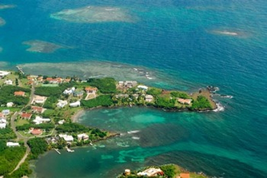 Grenada City of St George & the Beach Poster Print by Anthony Asael - 20 x 13 in.