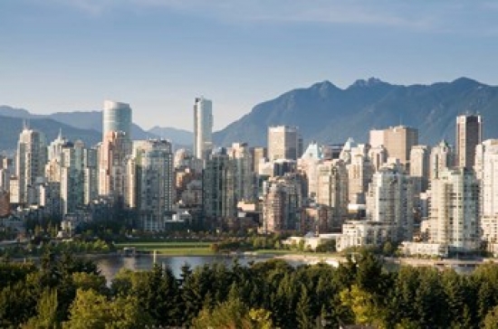 PDDCN02TWE0021 Skyline of Vancouver British Columbia Canada Poster Print by E. O. Reed - 26 x 17 in.