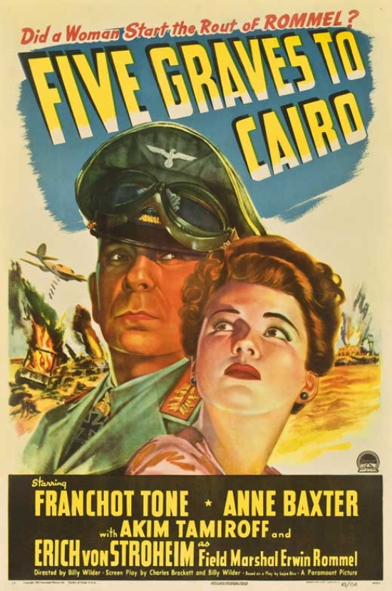 MOVIB75311 Five Graves to Cairo Movie Poster - 27 x 40 in.