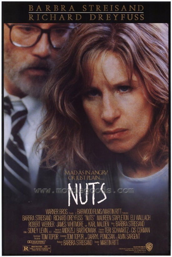 MOVIF0405 Nuts Movie Poster - 27 x 40 in.
