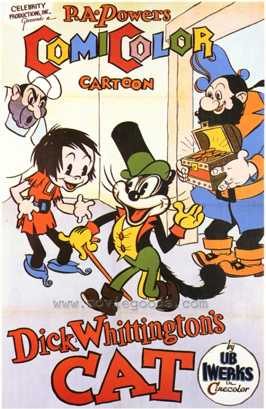 Dick Whittingtons Cat Movie Poster - 27 x 40 in.