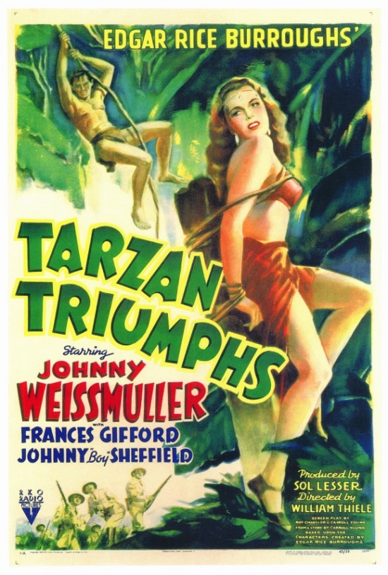 Tarzan Triumphs Movie Poster - 27 x 40 in.
