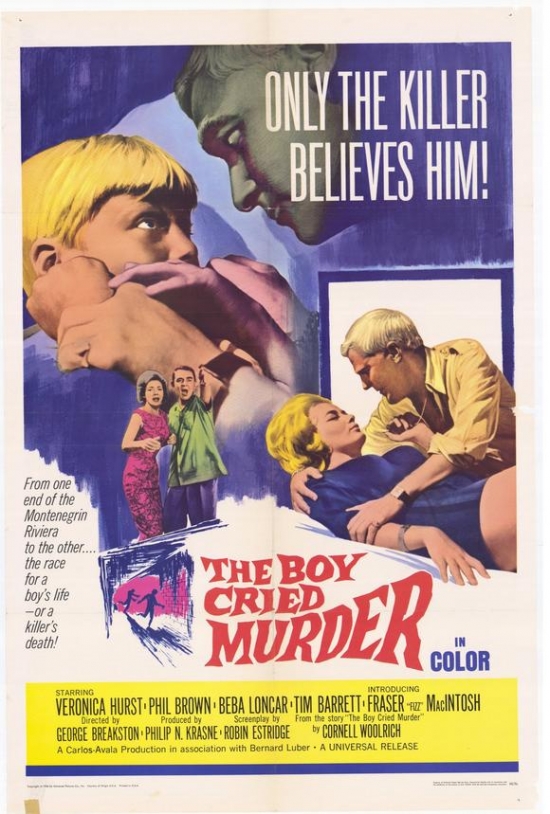 Boy Cried Murder Movie Poster - 27 x 40 in.