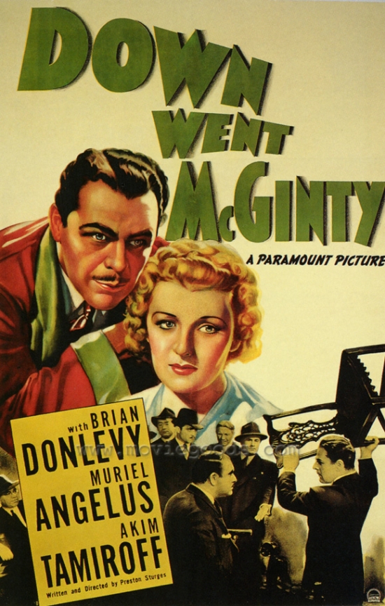 Down Went Mcginty Movie Poster - 27 x 40 in.