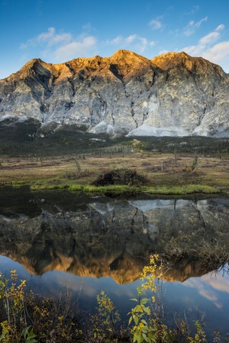 Mt. Sukakpak Catches The Last Light of The Evening North of Wiseman in The Brooks Range Arctic Alaska. Poster Print by Carl Johnson, 24 x 38 - Large