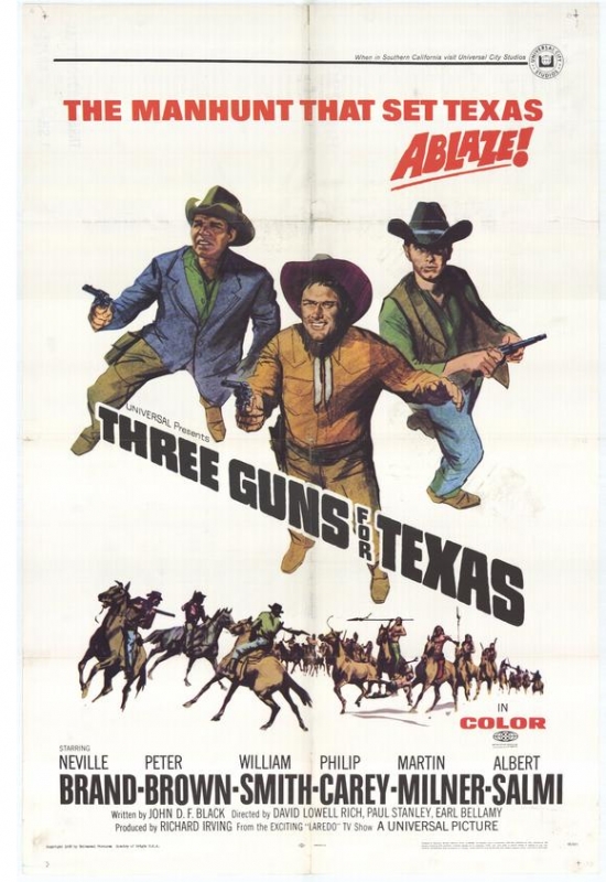 Three Guns for Texas Movie Poster - 27 x 40 in.