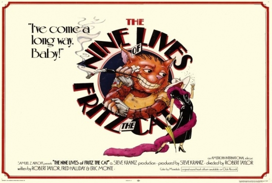 MOVCH4641 The Nine Lives of Fritz the Cat Movie Poster - 27 x 40 in.