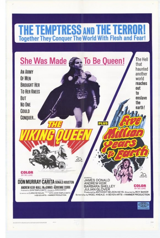 MOVCH5274 Five Million Years to Earth the Viking Queen Movie Poster - 27 x 40 in.