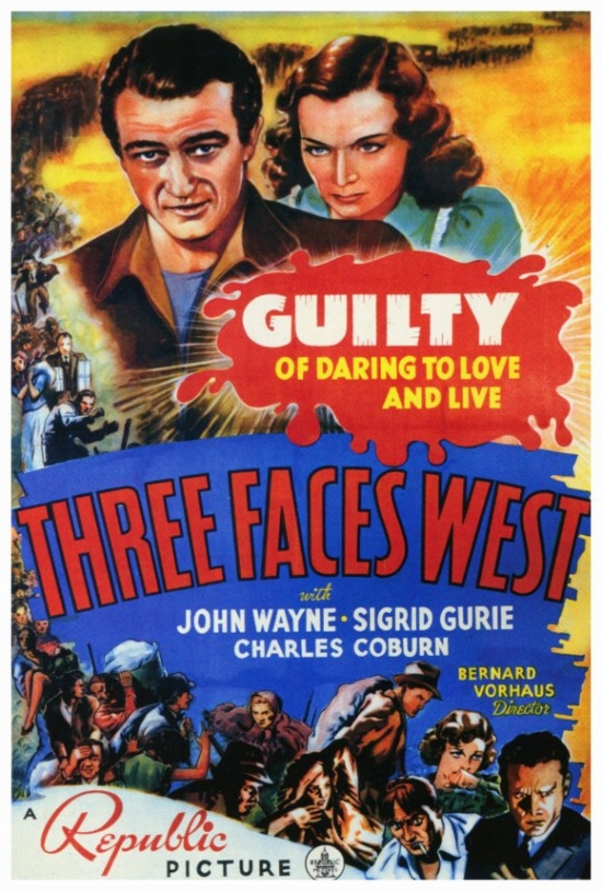 Three Faces West Movie Poster - 27 x 40 in.