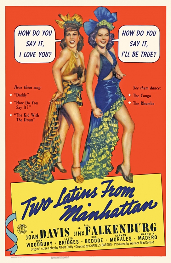 Two Latins From Manhattan Movie Poster - 27 x 40 in.