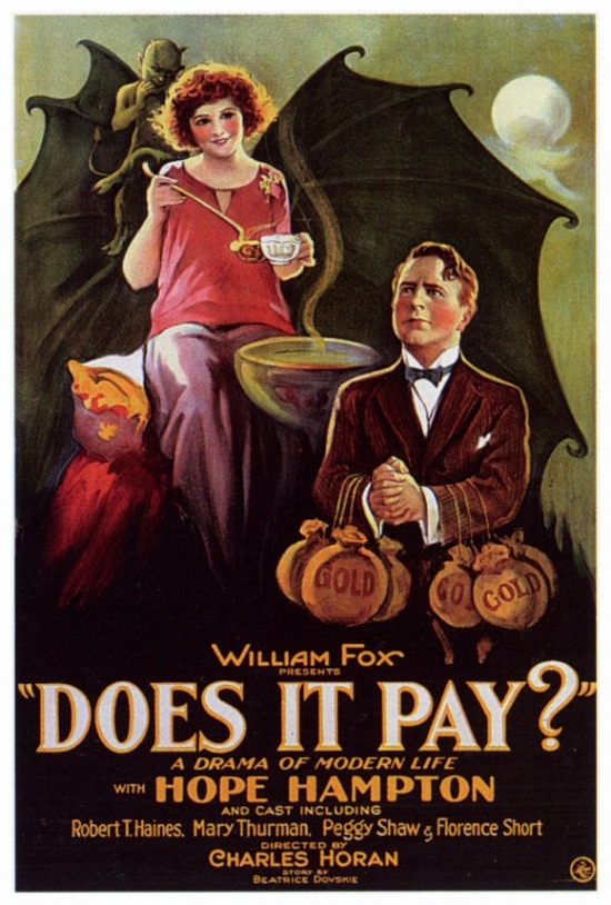 MOVEF4345 Does It Pay Movie Poster - 27 x 40 in.