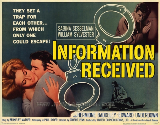 Information Received Movie Poster - 27 x 40 in.