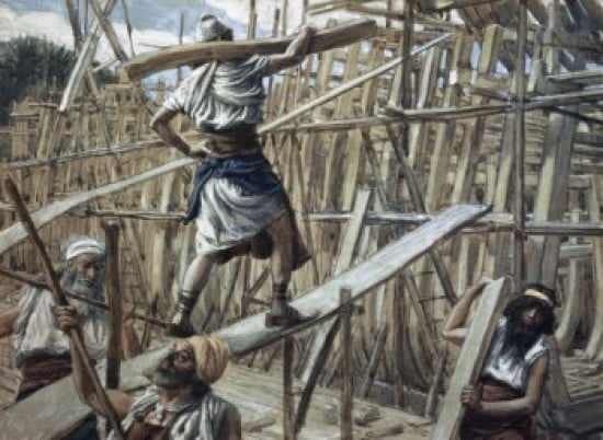 SAL99911 Building of the Ark James Tissot 1836-1902 French Jewish Museum New York USA Poster Print - 18 x 24 in.