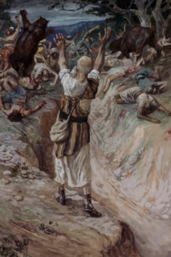 The Children Devoured by Bears James Tissot 1836-1902 French Jewish Museum New York City Poster Print - 18 x 24 in.