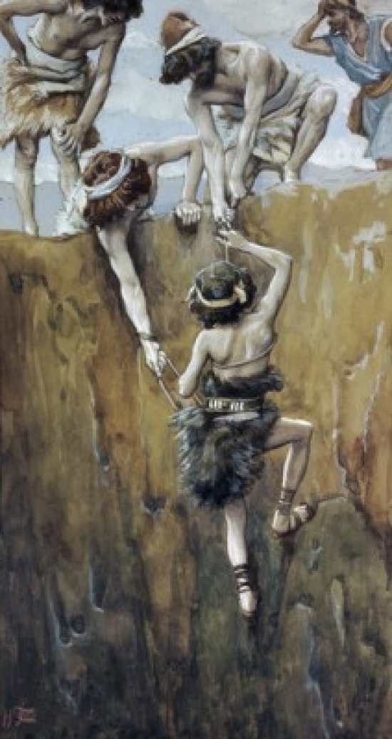 SAL999463 Joseph Cast Into the Pit James J. Tissot 1836-1902 French Jewish Museum New York Poster Print - 18 x 24 in.