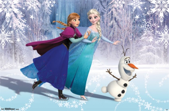 Frozen - Ice Skating Poster Print - 24 x 36 in.