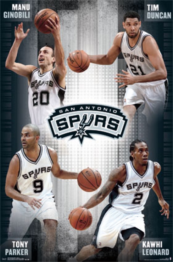 San Antonio Spurs - Team 14 Poster Print