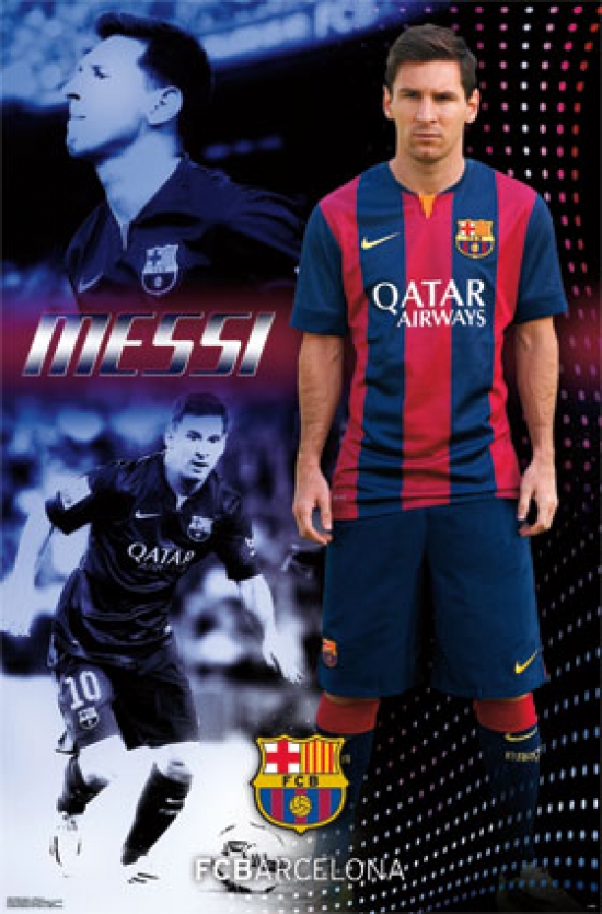 Fc Barcelona - Lionel Messi 2014 Poster Print - 24 x 36 in.