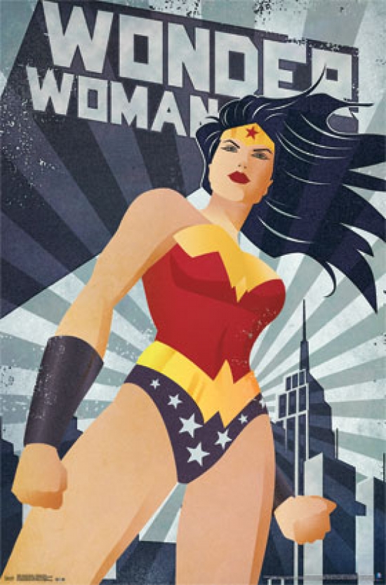 Wonder Woman - Constructivism Poster Print - 22 x 34 in.