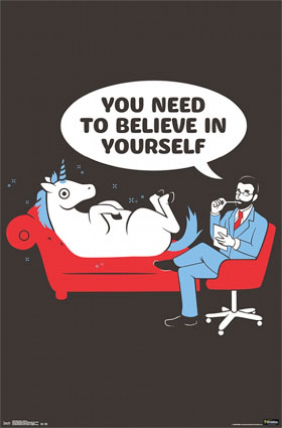Snorg Tees - Unicorn Poster Print - 22 x 34 in.