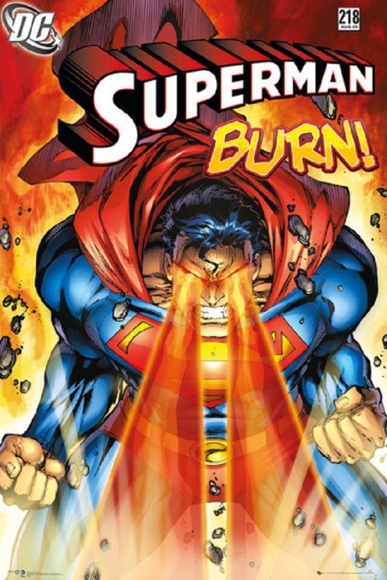 Superman - Burn Poster Print - 24 x 36 in.