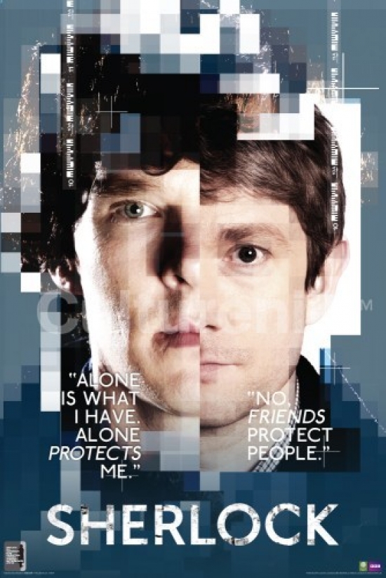 IMPST5634R Sherlock Faces Poster Print - 36 x 24 in.