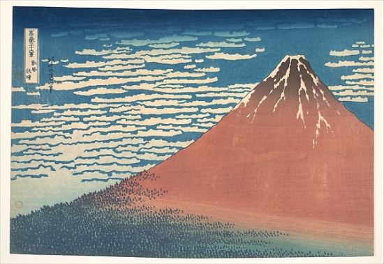 MET36490 South Wind Clear Sky Gaifu Kaisei Also Known As Red Fuji From the Series Thirty-Six Views of Mount