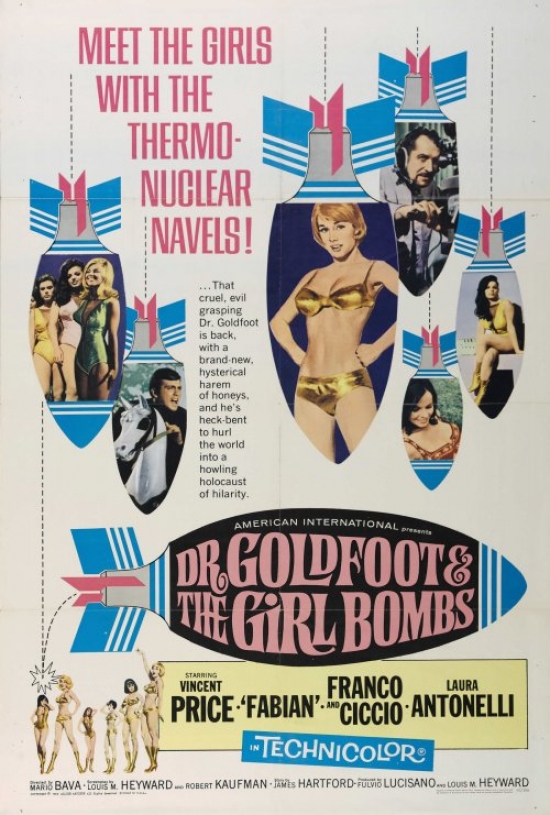 MOVAF1446 Doctor Goldfoot & the Girl Bombs Movie Poster - 27 x 40 in.