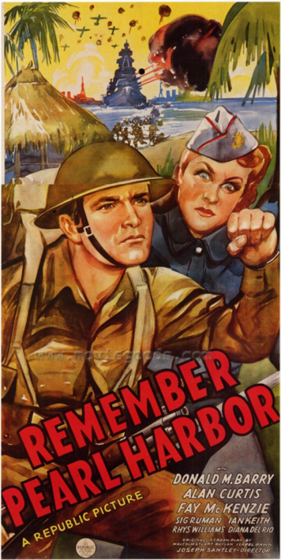 Remember Pearl Harbor Movie Poster - 27 x 40 in.