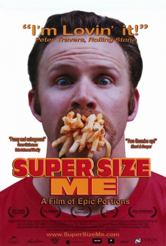 Super Size Me Movie Poster - 27 x 40 in.