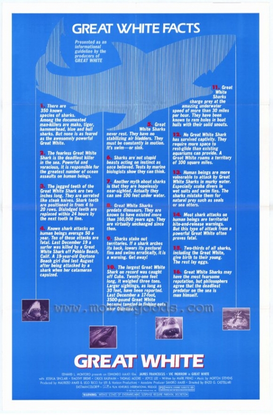 Great White Movie Poster - 27 x 40 in.