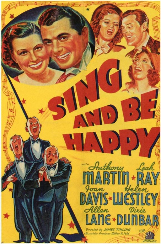Sing & be Happy Movie Poster - 27 x 40 in.