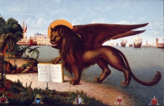Winged Lion Nostalgia Cards Poster Print - 18 x 24 in.