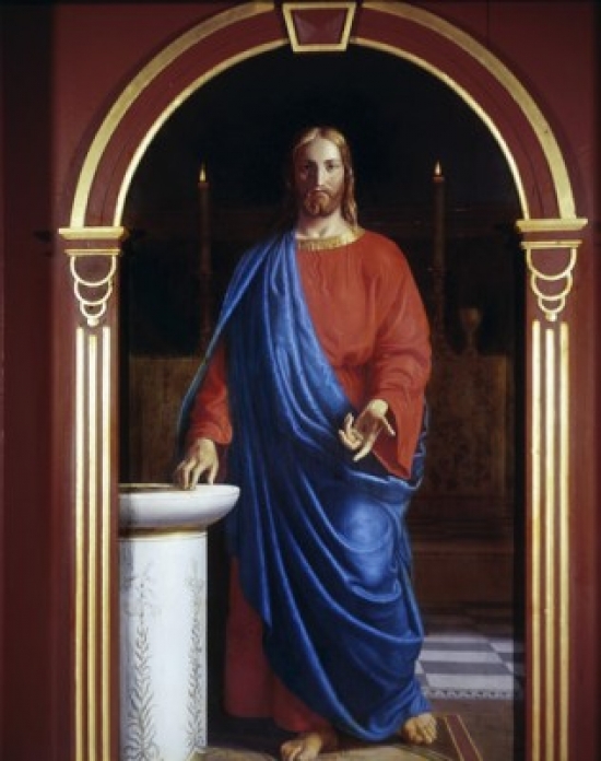 Jesus As High Priest Christen Dalsgaard 1824-1907 Danish Poster Print