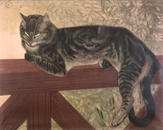 SAL900116386 The Cat on the Balustrade th Ophile Alexandre Steinlen 1859-1923 Swiss Poster Print - 18 x 24 in.