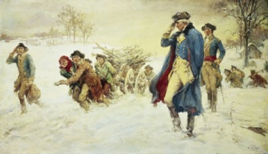 George Washington at Valley Forge Frederick Coffay Yohn 1875-1933 American Poster Print - 18 x 24 in.