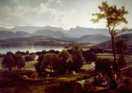 Lake Windemere by William M. Hart 1823-1894 Poster Print - 18 x 24 in.