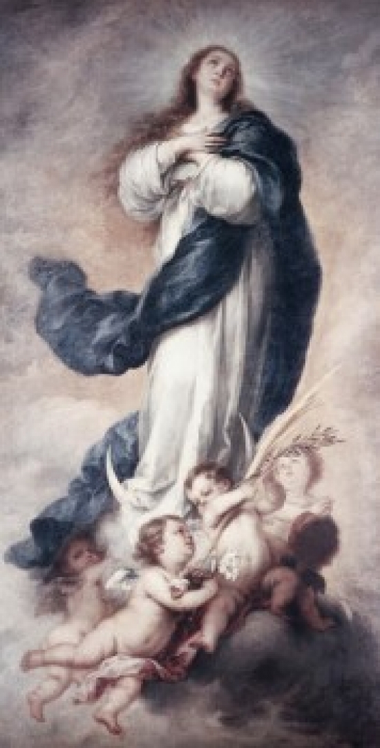 SAL9004014 The Conception Bartolome Esteban Murillo 1617-1682 Spanish Poster Print - 18 x 24 in.