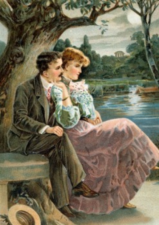Silence Unbroken by Speech Nostalgia Cards 1908 Poster Print - 18 x 24 in.