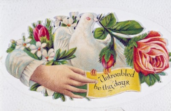 Untroubled be Thy Days Nostalgia Cards Poster Print - 18 x 24 in.