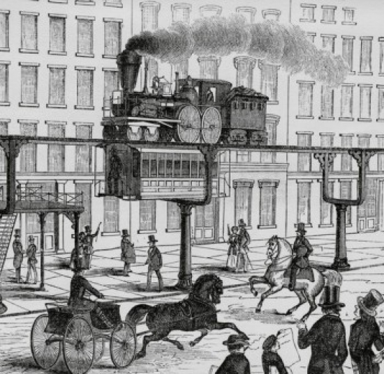 America on Wheels 1853 Artist Unknown Poster Print
