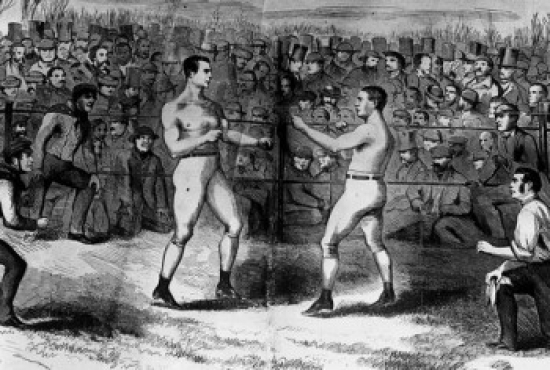 Boxing 1860 Artist Unknown Poster Print - 18 x 24 in.