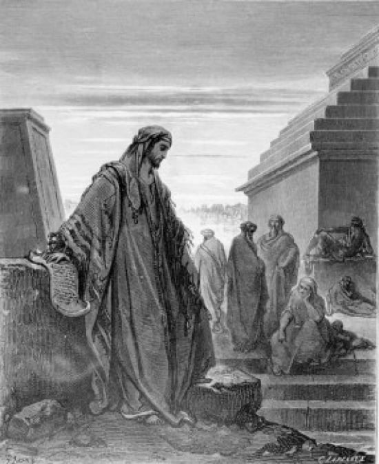 Daniel by Gustave Dore 1832-1883 Poster Print - 18 x 24 in.