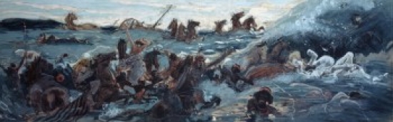 SAL999105 The Egyptians Are Destroyed James Tissot 1836-1902 French Jewish Museum New York Poster Print - 18 x 24 in.